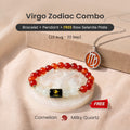 Virgo Zodiac Bracelet with Pendant & Free Selenite Plate