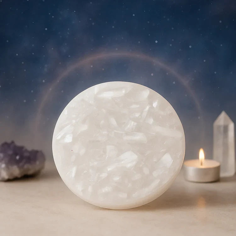 Raw Moroccan Selenite Plate