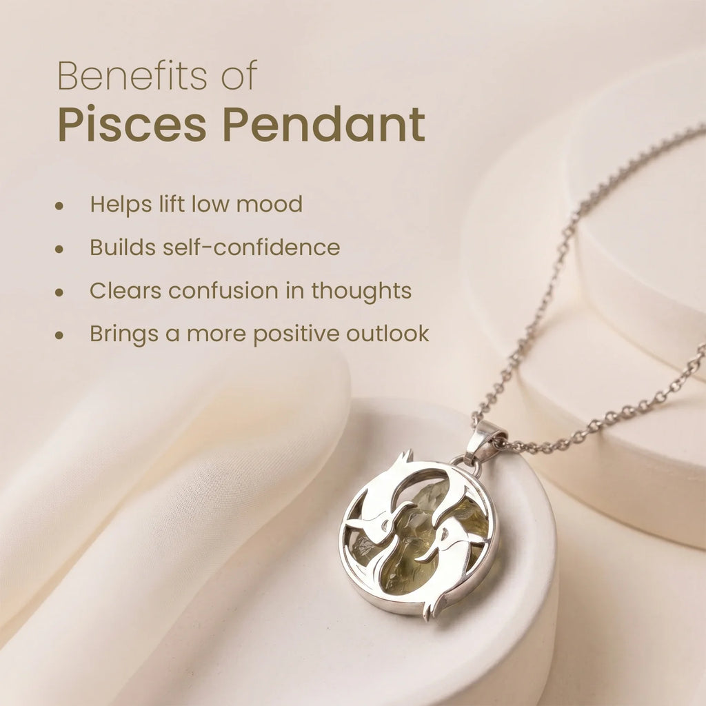 Pisces Pendant with Citrine