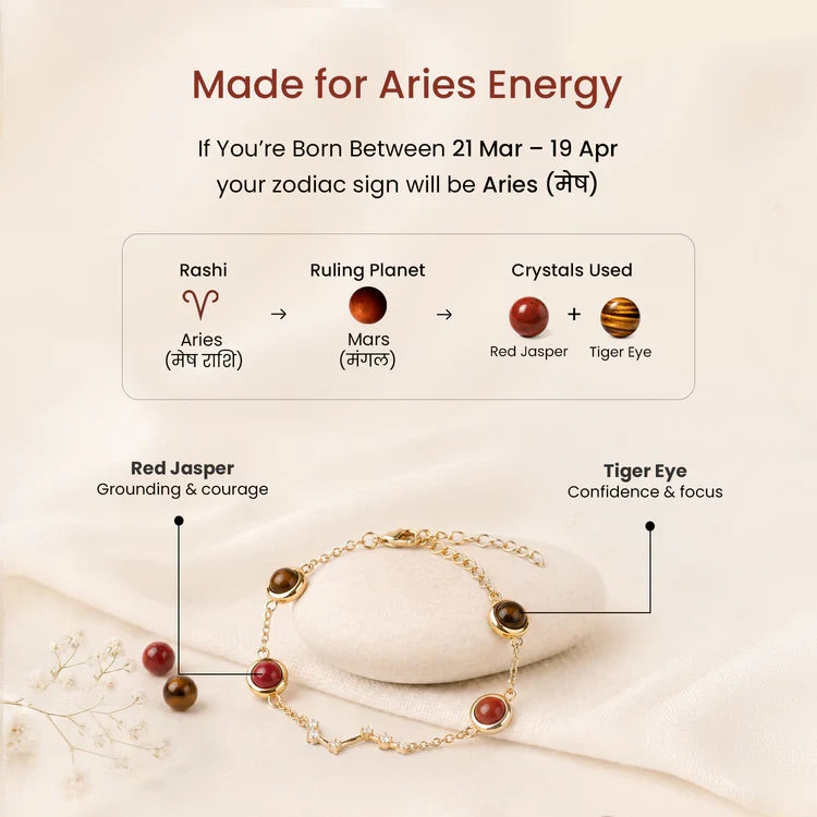 Aries Zodiac Constellation Bracelet for Women