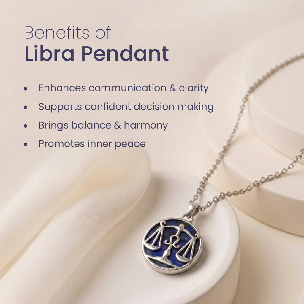 Libra Pendant with Lapis Lazuli
