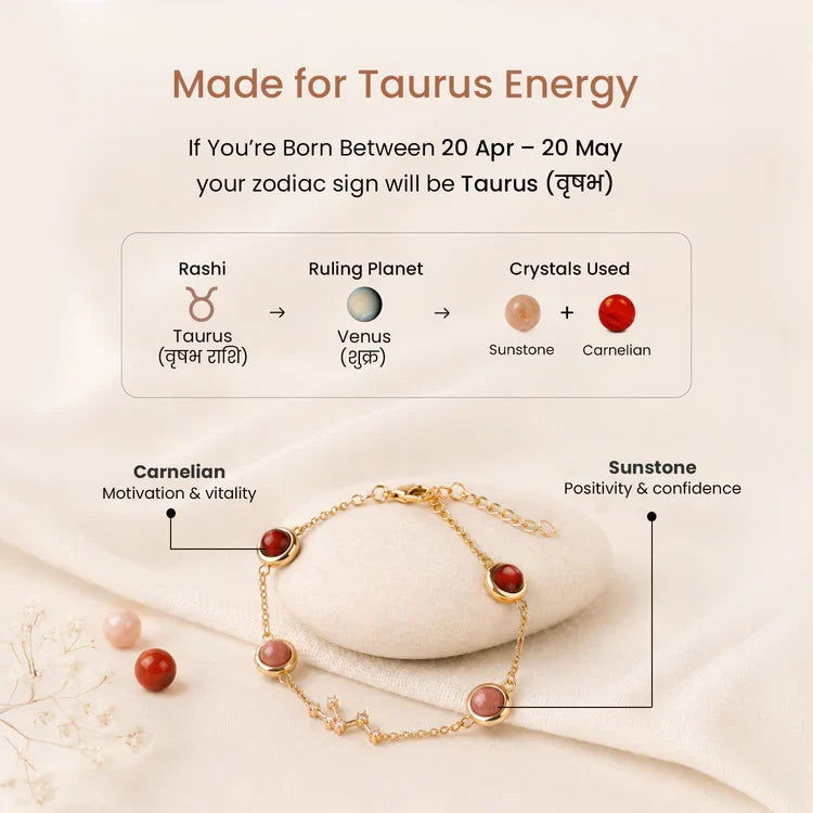 Taurus Zodiac Constellation Bracelet for Women
