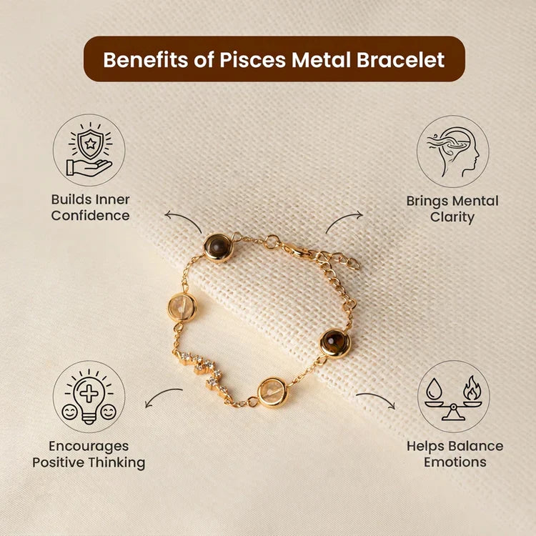 Pisces Zodiac Constellation Bracelet for Women