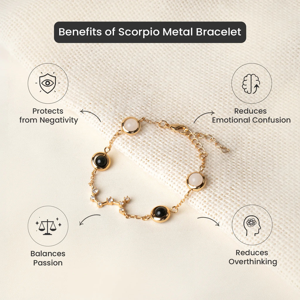 Scorpio Zodiac Constellation Bracelet for Women