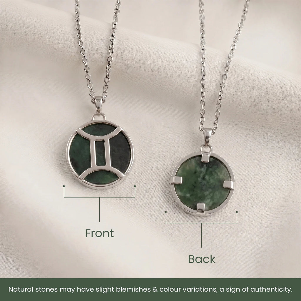 Gemini Pendant with Green Aventurine