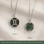 Gemini Pendant with Green Aventurine