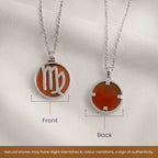 Virgo Pendant with Carnelian