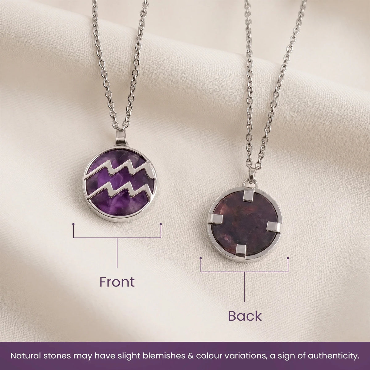 Aquarius Pendant with Amethyst