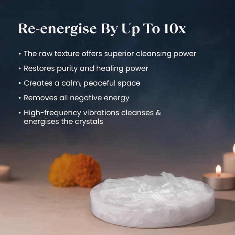 Raw Moroccan Selenite Plate