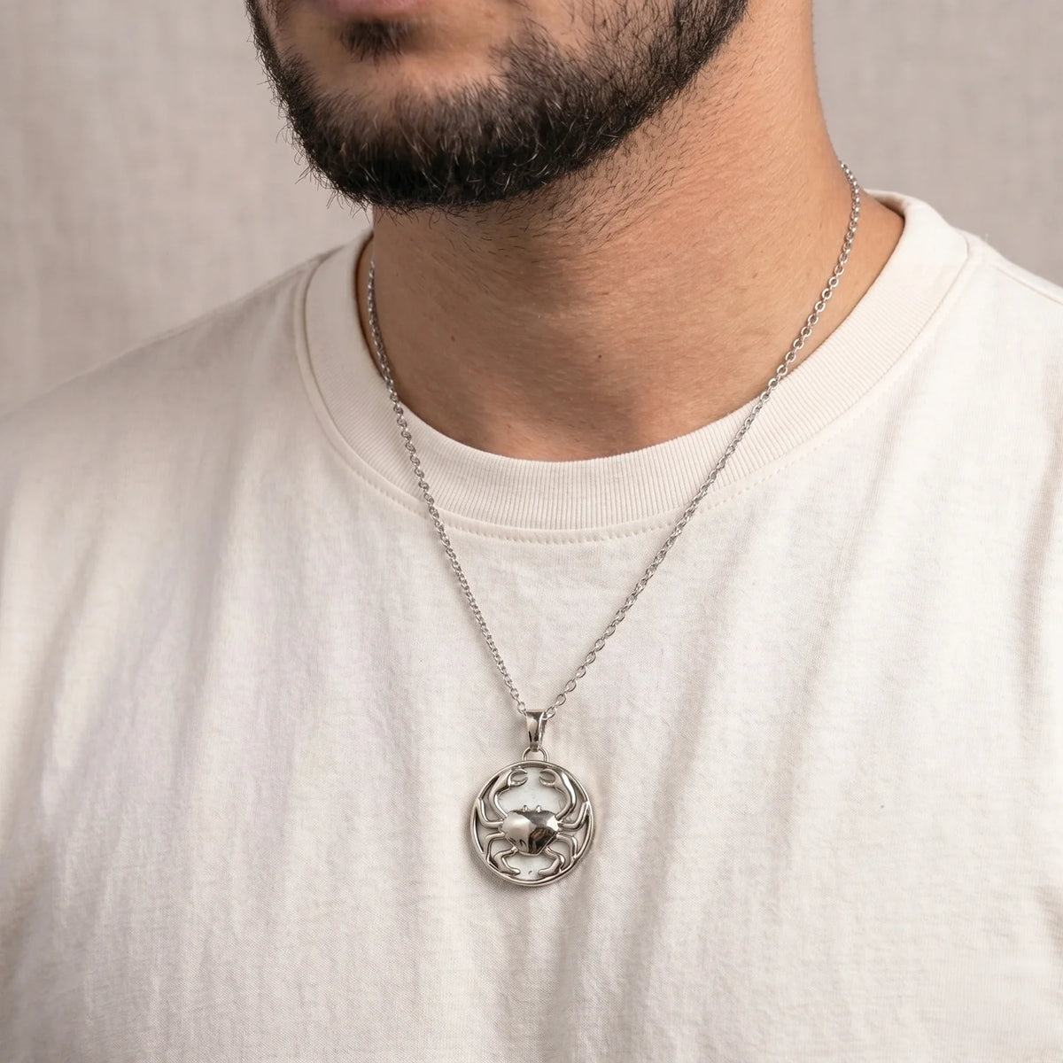 Cancer Pendant with Howlite