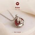 Aries Pendant with Red Jasper Stone