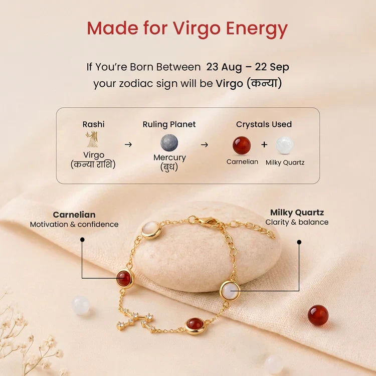Virgo Zodiac Constellation Bracelet for Women