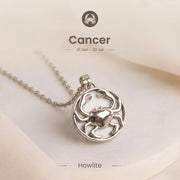 Cancer Pendant with Howlite