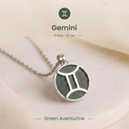 Gemini Pendant with Green Aventurine