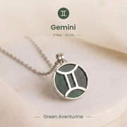 Gemini Pendant with Green Aventurine