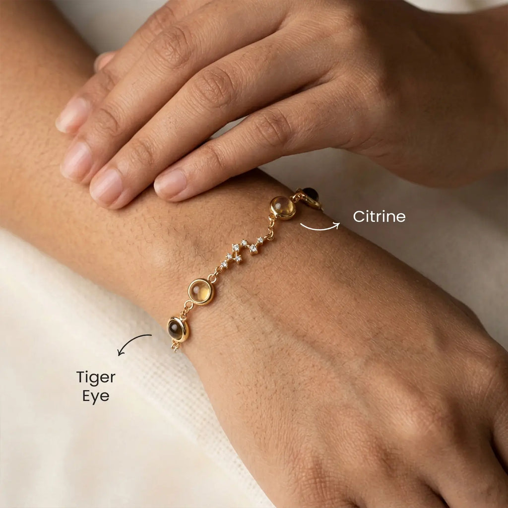 Pisces Zodiac Constellation Bracelet for Women