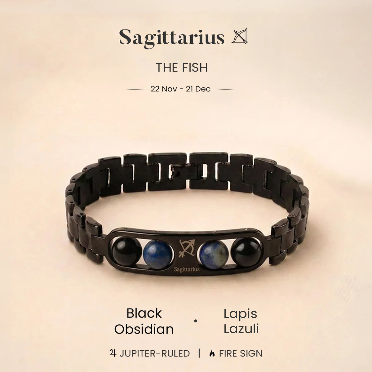 Sagittarius Zodiac Metal Bracelet