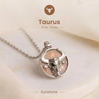 Taurus Pendant with Sunstone