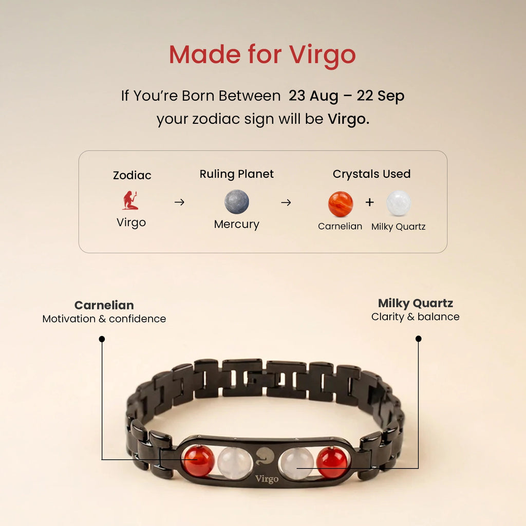 Virgo Zodiac Metal Bracelet