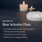 Raw Moroccan Selenite Plate