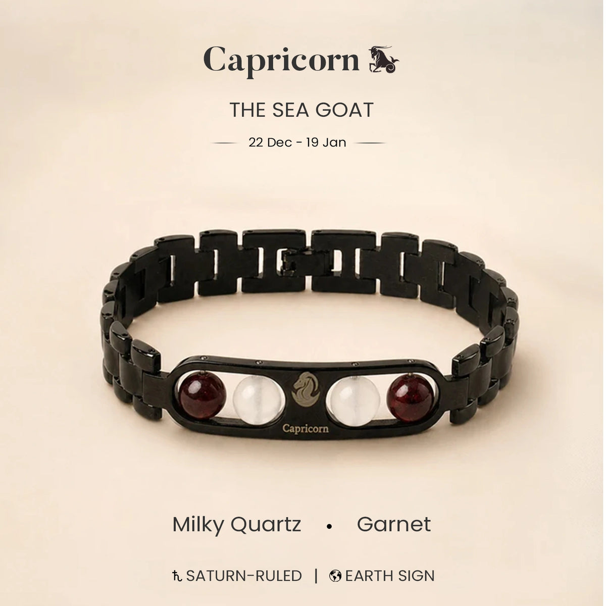 Capricorn Zodiac Metal Bracelet